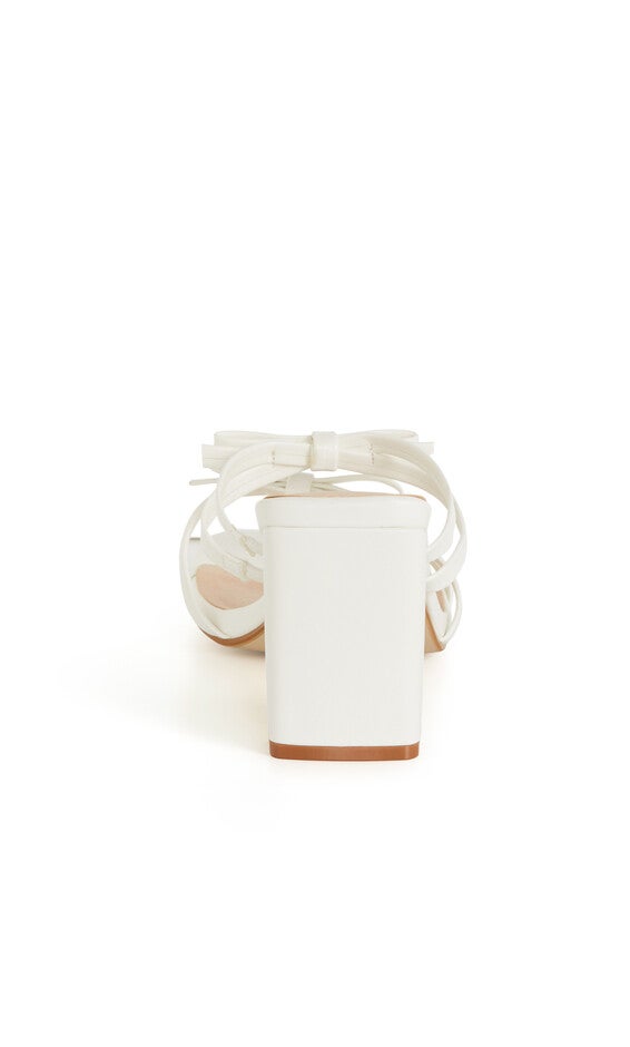WIDE FIT Ava Mule - off white, WHITE, alternate image number 2