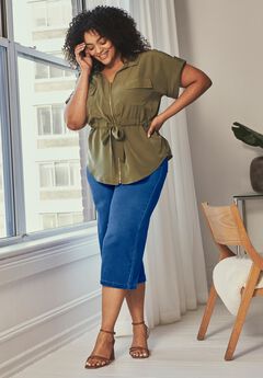 Butter Denim Straight Crop