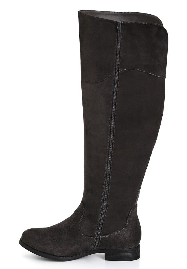 WIDE FIT Nadia Grey Tall Boot, GREY, alternate image number null