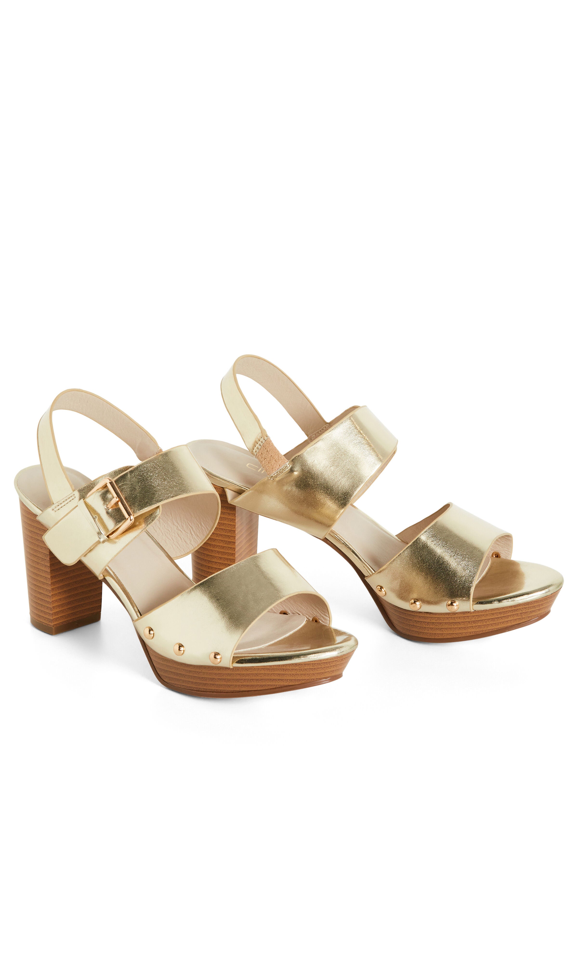 Izzy Platform Heel - gold, GOLD, alternate image number 5