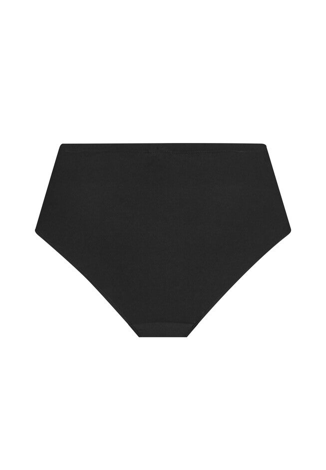 Hi Waist Swim Brief, BLACK, alternate image number 2