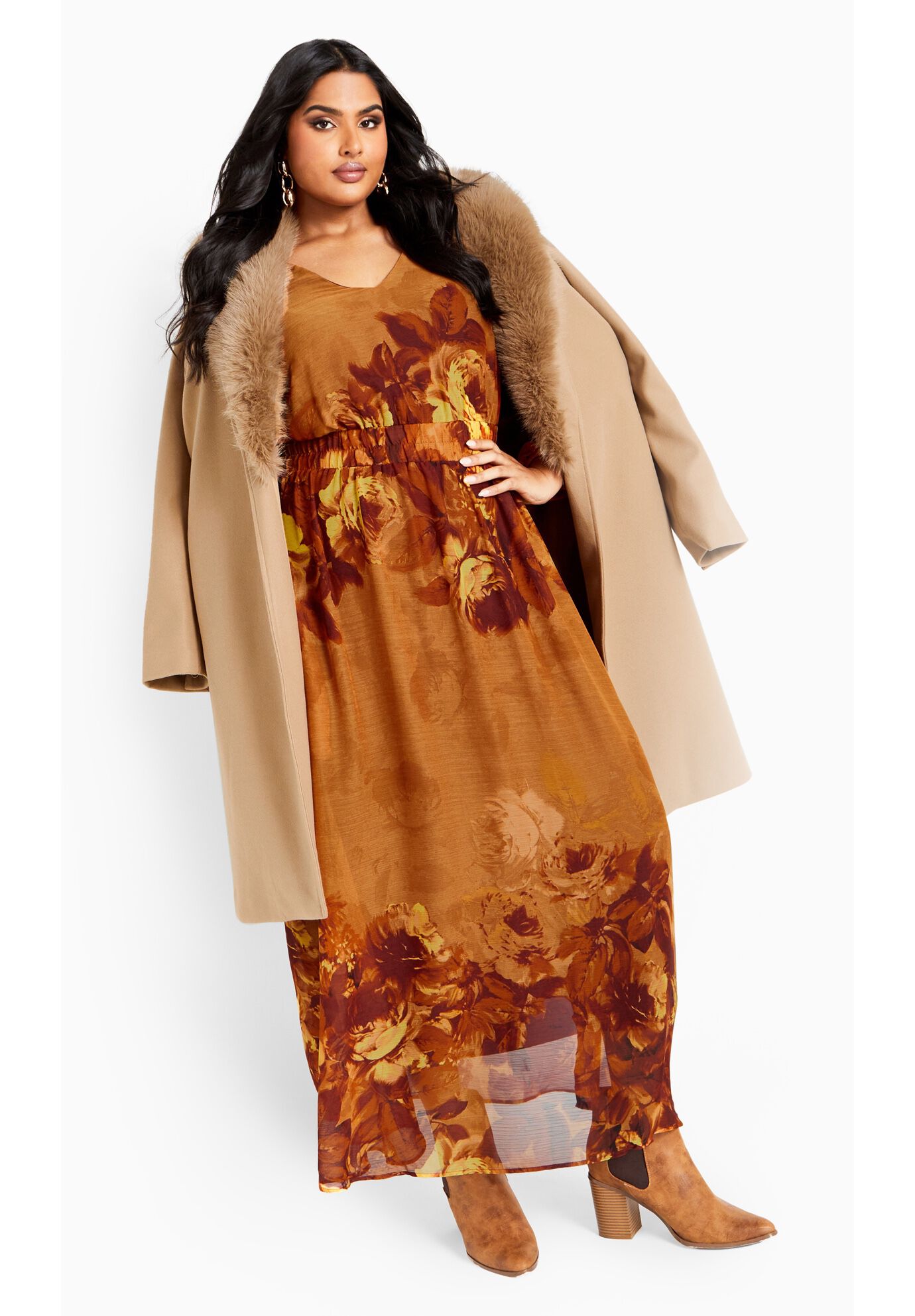 Neve Maxi Dress, BRONZE BLOOM, alternate image number 6