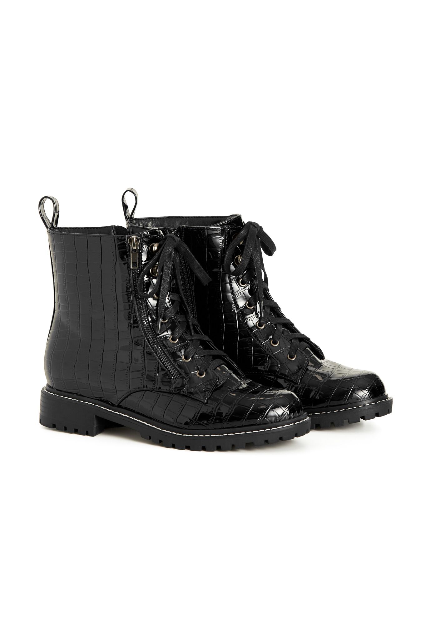 WIDE FIT Birdie Ankle Boot - black, BLACK, alternate image number 5