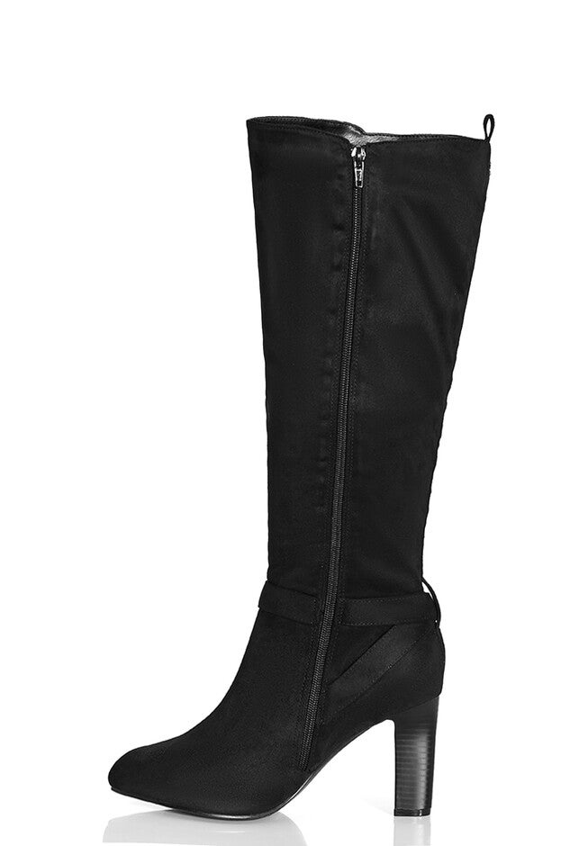 WIDE FIT Tara Knee Boot - black, BLACK, alternate image number 3