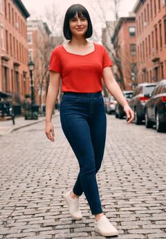 Gabrielle Knit Denim Legging