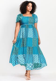 Sophia Shirred Bodice Maxi Dress