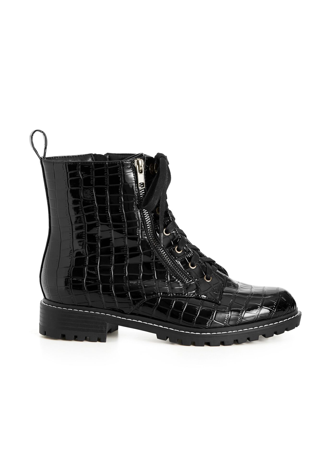 WIDE FIT Birdie Ankle Boot - black, BLACK, on-hover image number 1