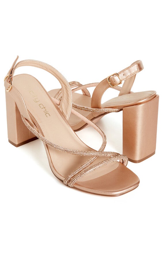 Sparkle Glitz Heel - champagne, BEIGE, alternate image number null