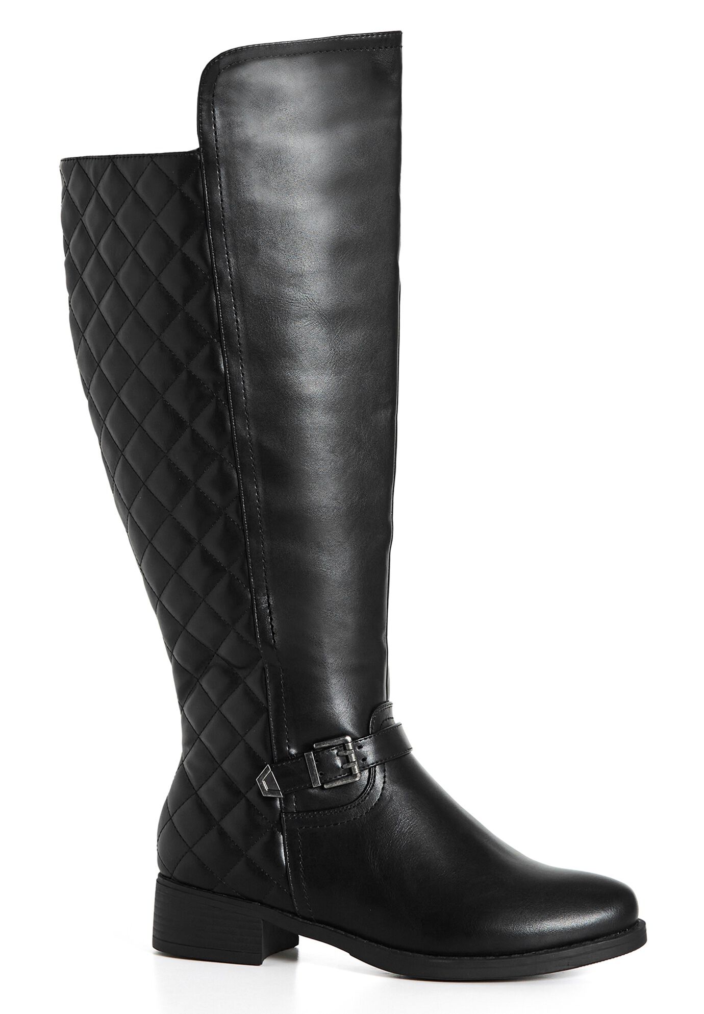 Ivory Tall Boot, BLACK, hi-res image number 0