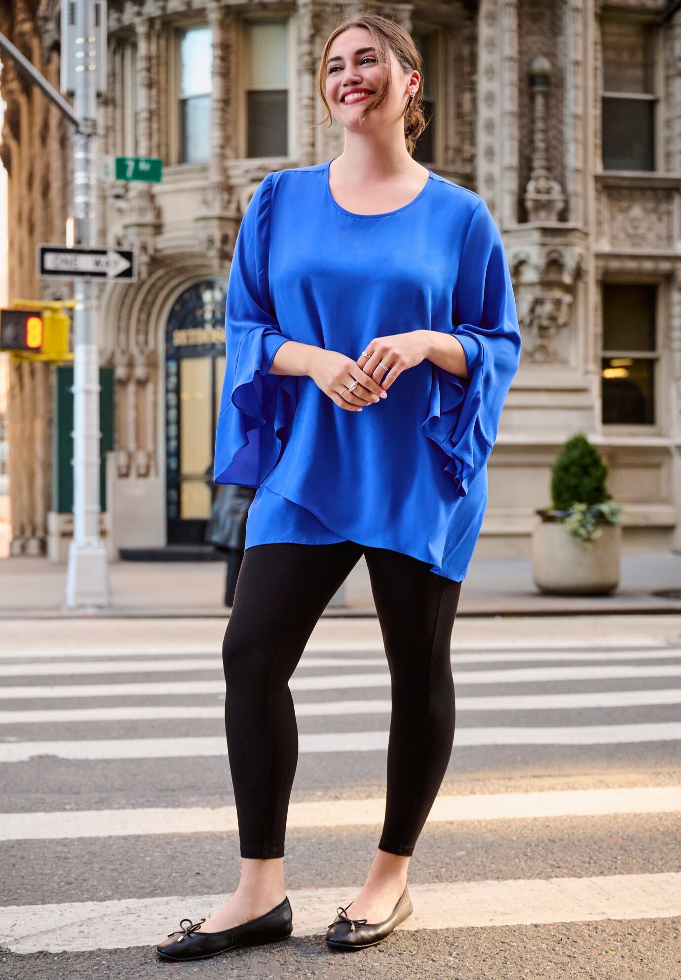 Ponte Legging, BLACK, on-hover image number 1