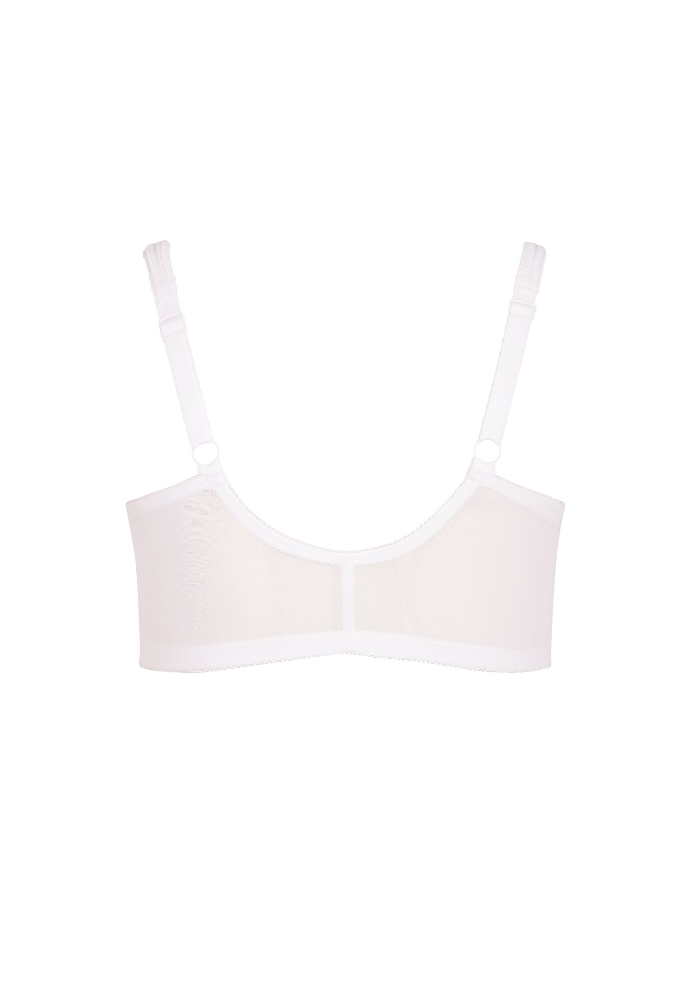 Full Coverage Wire Free Bra, WHITE, alternate image number 3