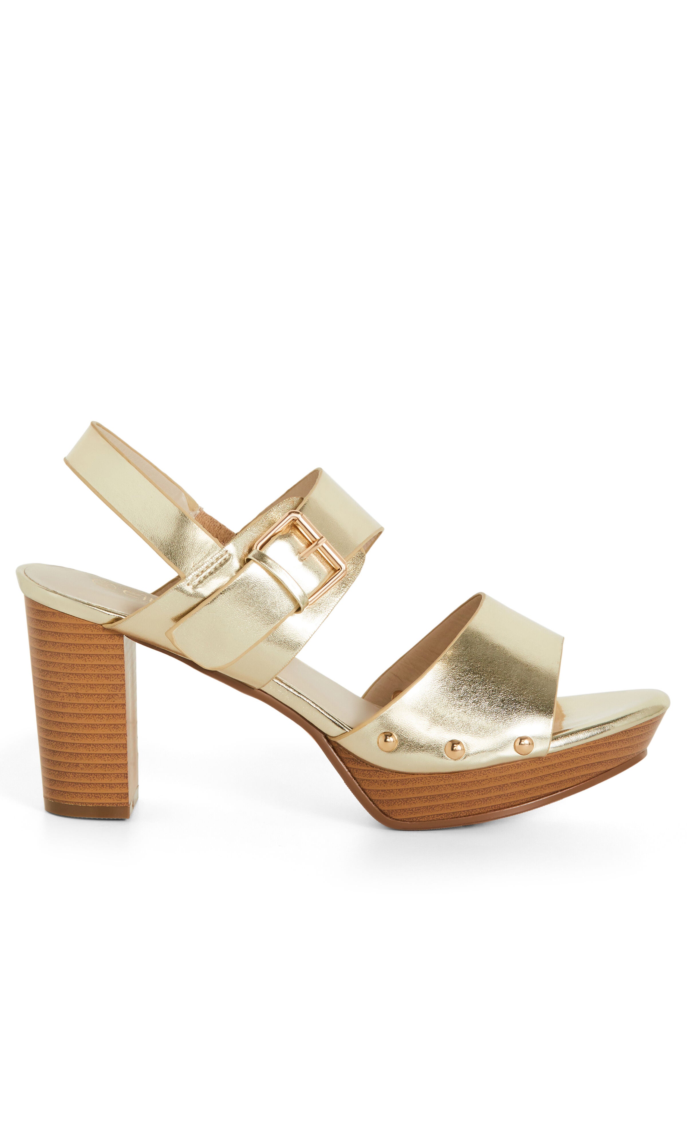 Izzy Platform Heel - gold, GOLD, alternate image number 1