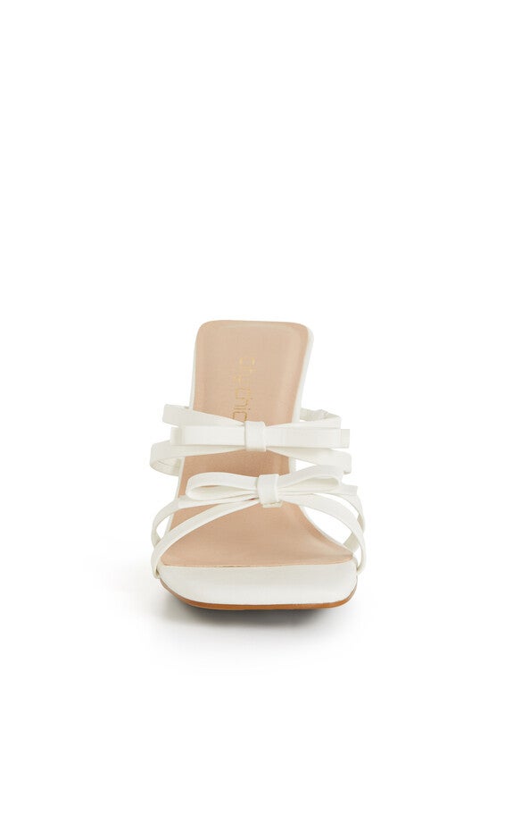 WIDE FIT Ava Mule - off white, WHITE, alternate image number 4
