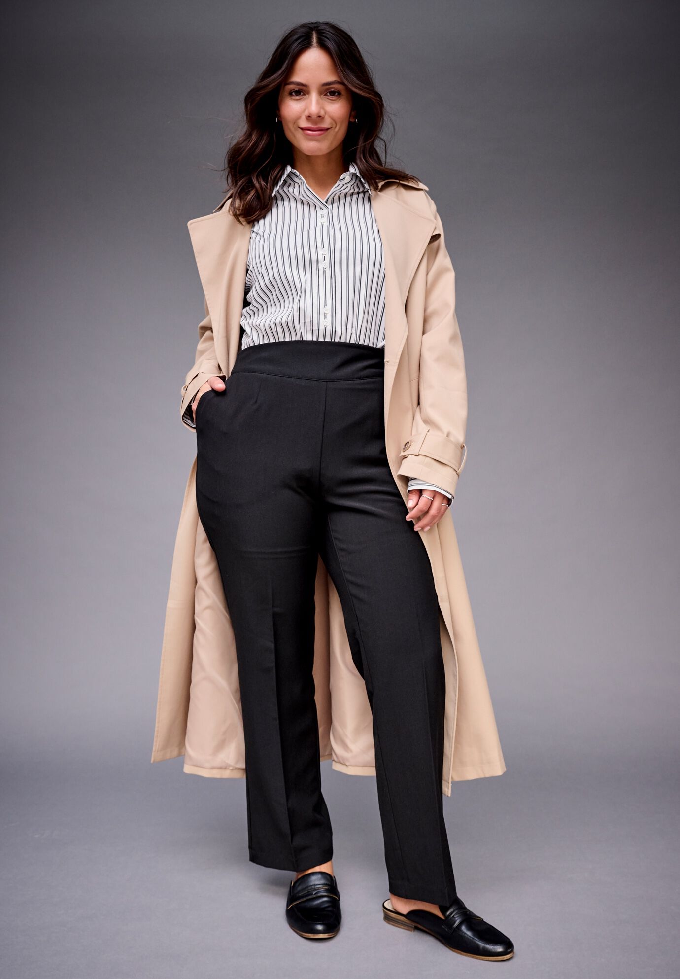 Cool Hand Pull On Pant, NAVY, alternate image number 2