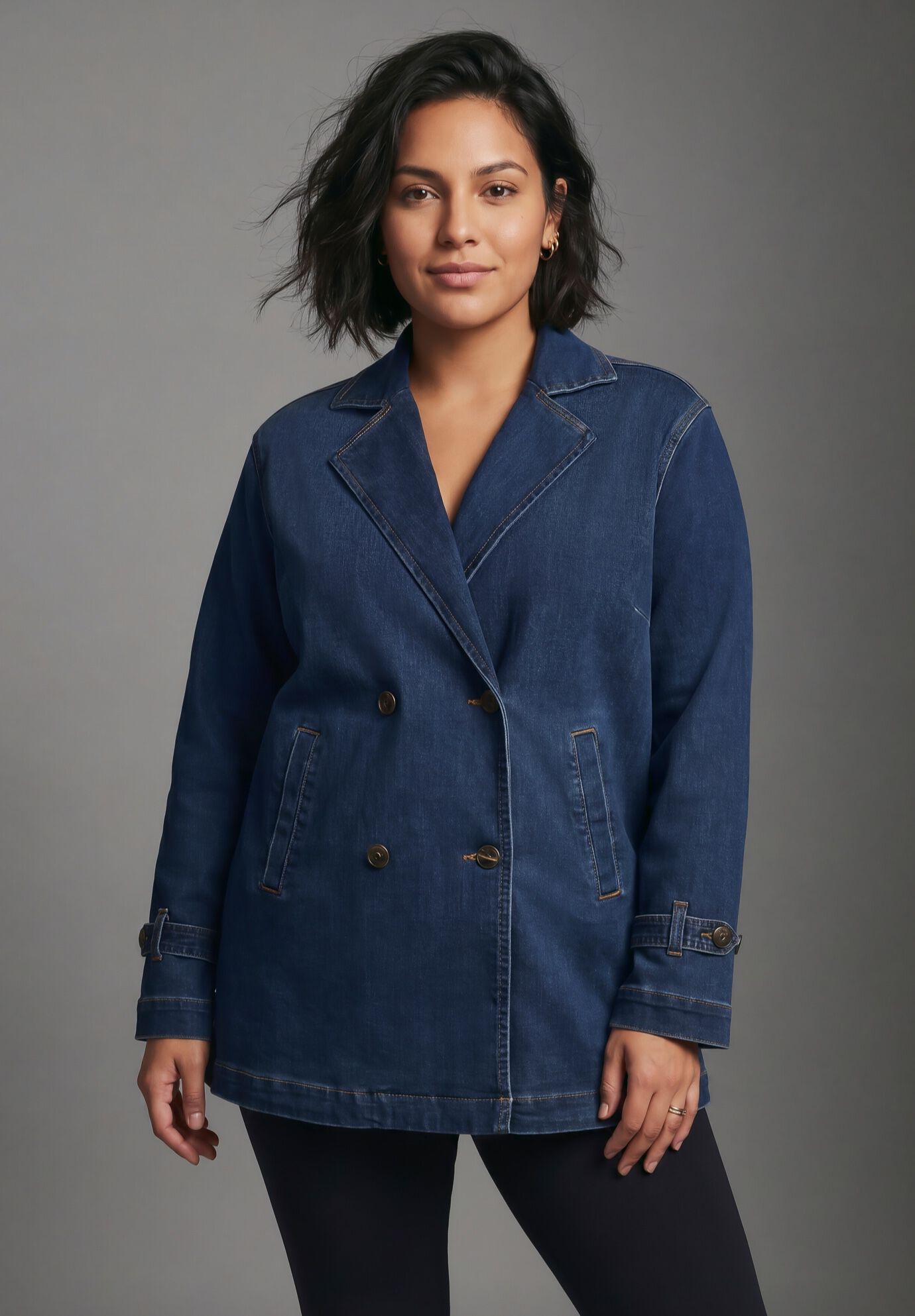 Butter Denim Jacket, DARK WASH, alternate image number 3