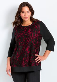 Lace Crewneck Tee