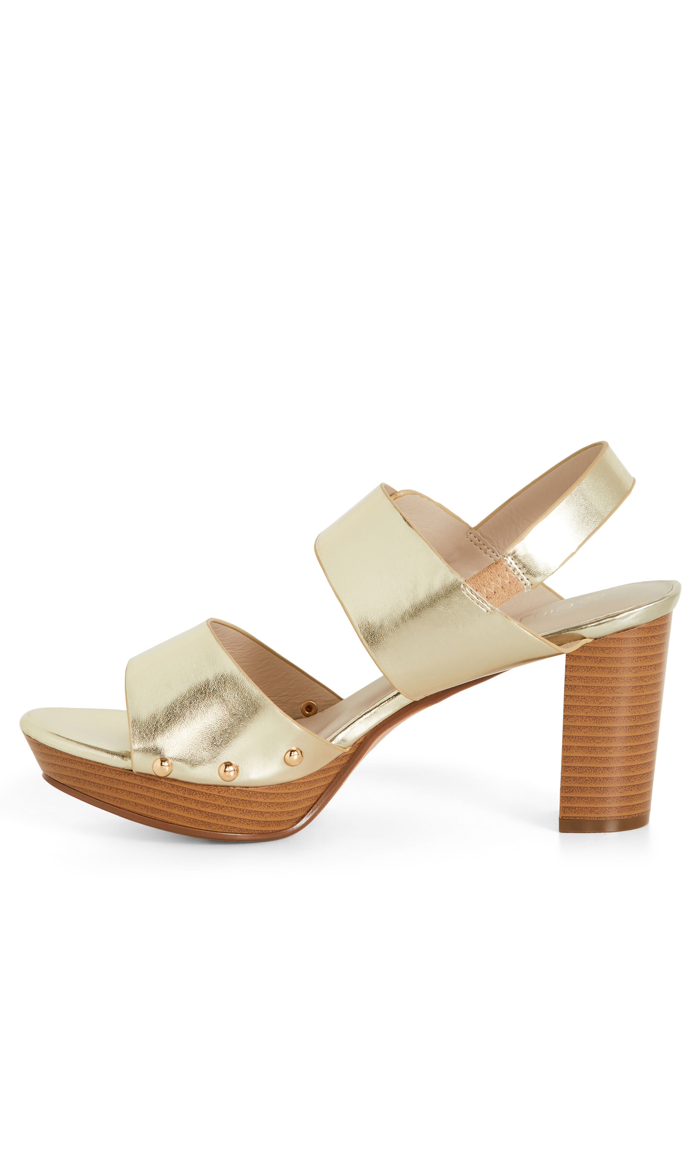 Izzy Platform Heel - gold, GOLD, alternate image number 3