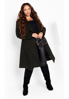 Isla Wrap Waist Tie Coat