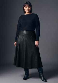 Faux Leather Skirt