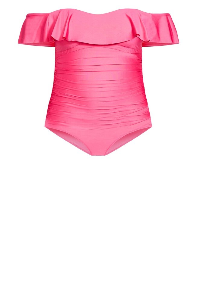 Ingrid Ruffle 1 Piece - fuchsia pink, PINK, alternate image number null