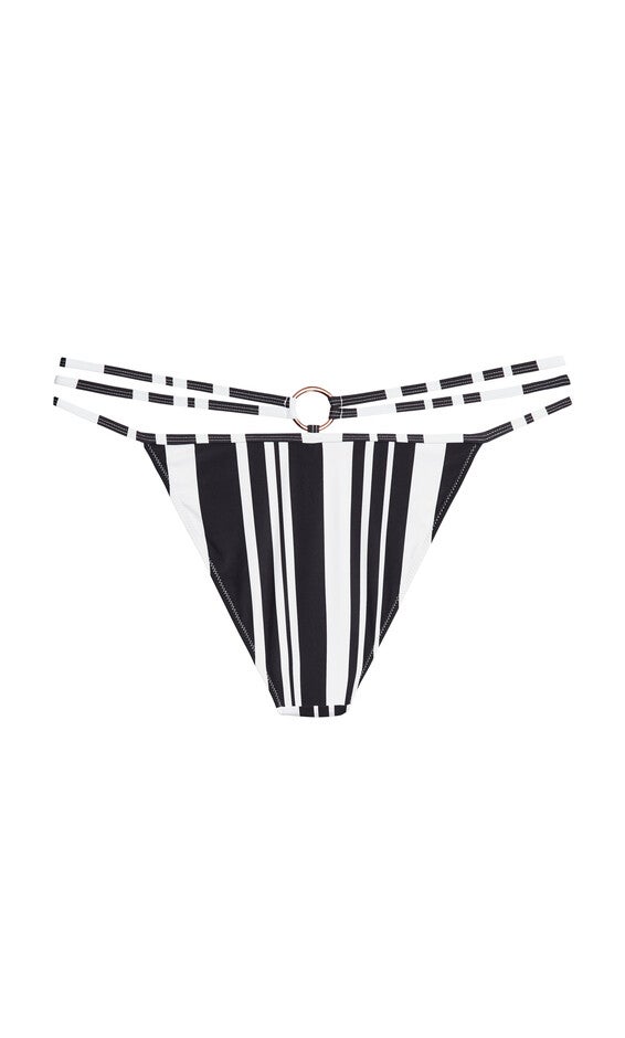 Amara Print Bikini Pant - black, BLACK, alternate image number null