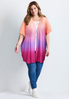Knit Eyelet Kimono