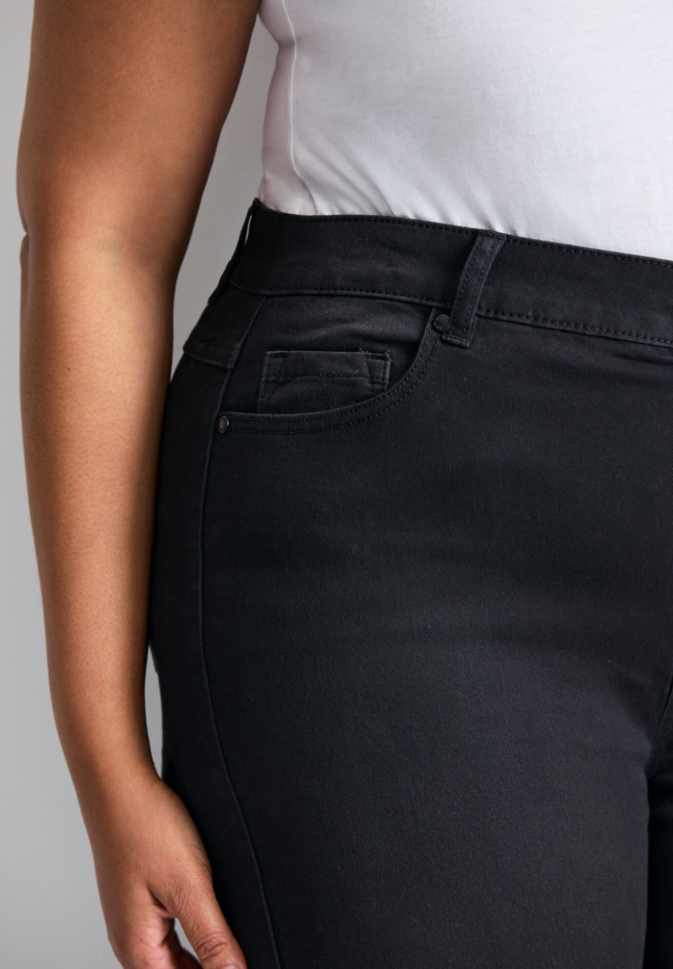 Butter Denim Straight Leg Jean, BLACK, alternate image number 3
