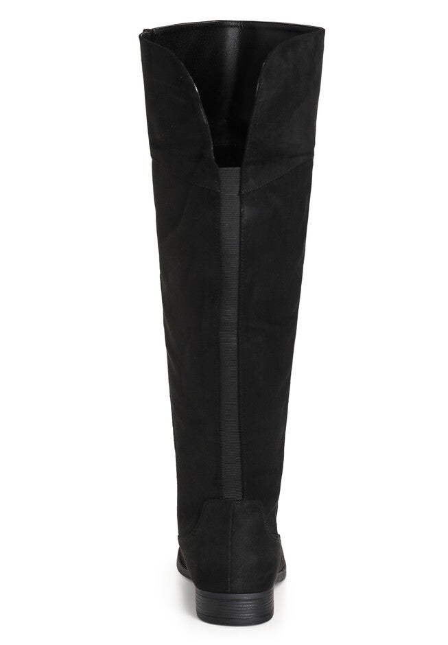 WIDE FIT Nadia Grey Tall Boot, BLACK, alternate image number null