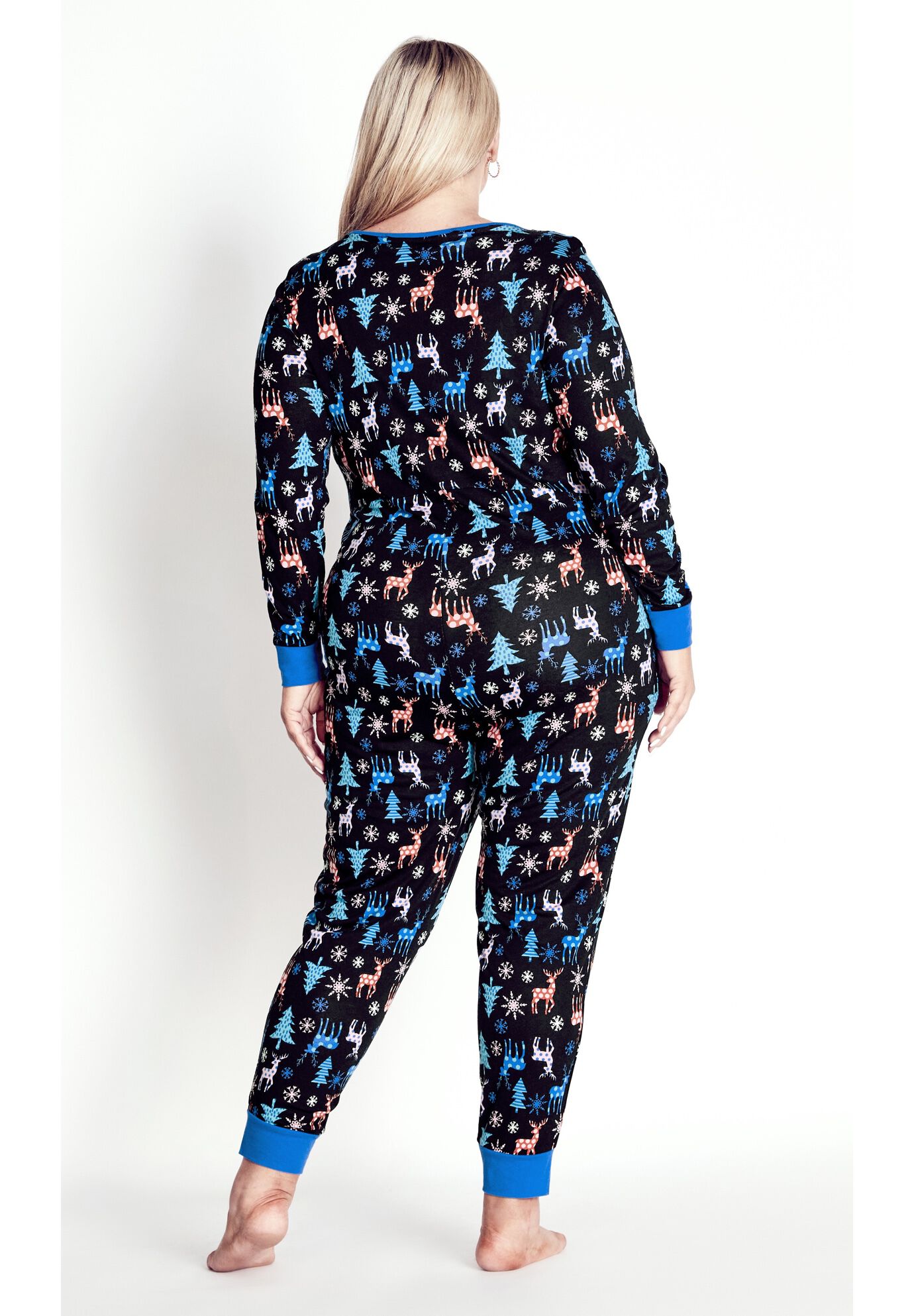 Festive Print Onesie, FESTIVE, on-hover image number 1