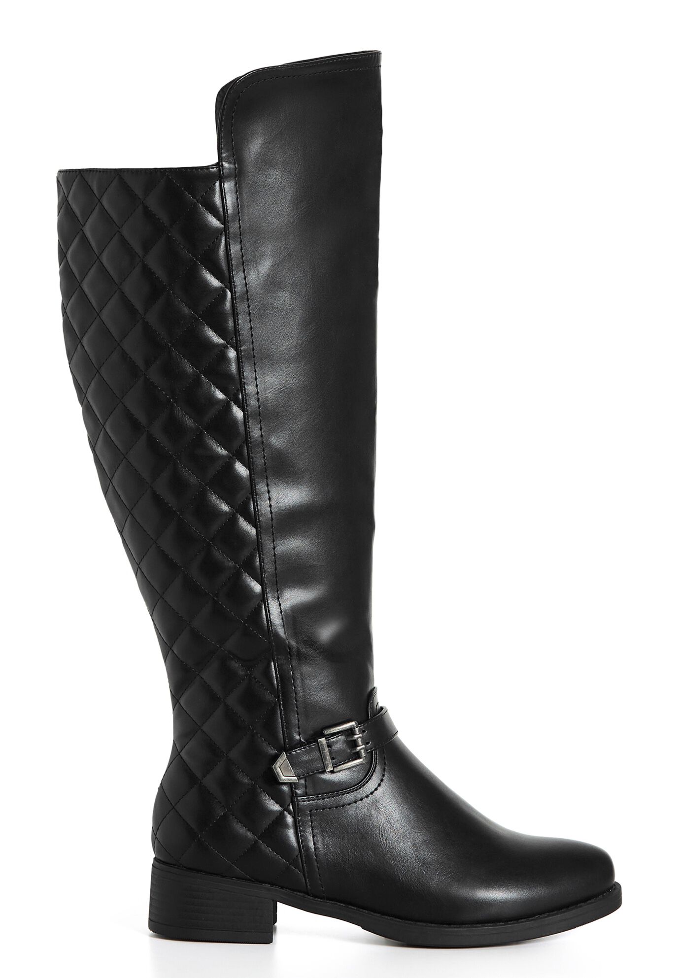 Ivory Tall Boot, BLACK, alternate image number 2