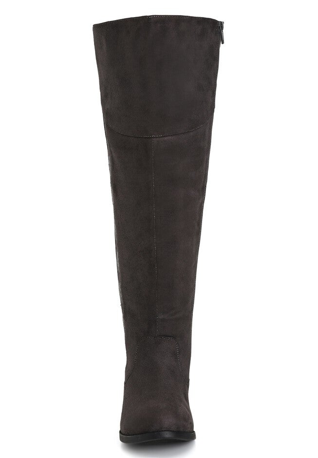 WIDE FIT Nadia Grey Tall Boot, GREY, alternate image number null
