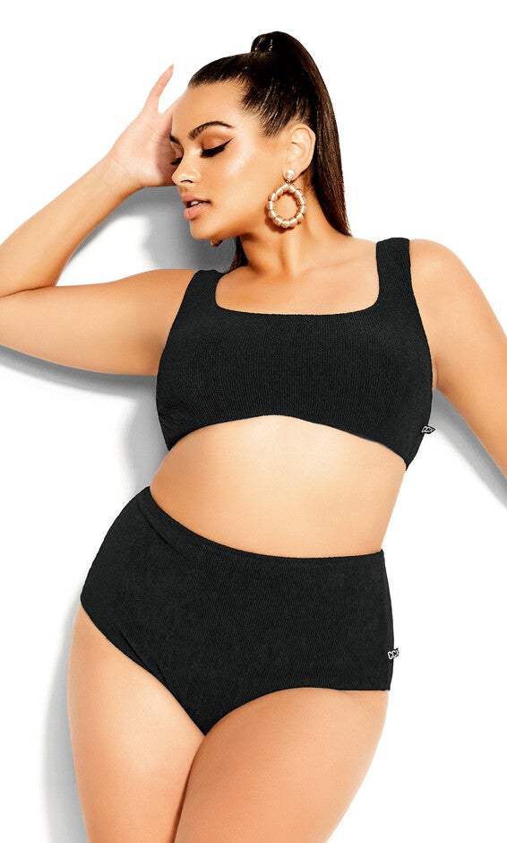 Izzy Underwire Bikini Top - black, BLACK, hi-res image number null