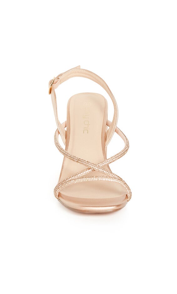 Sparkle Glitz Heel - champagne, BEIGE, alternate image number null