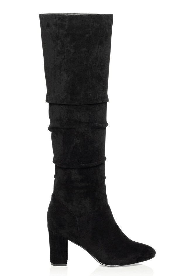 WIDE FIT Petra Knee High Boot - black, BLACK, on-hover image number null