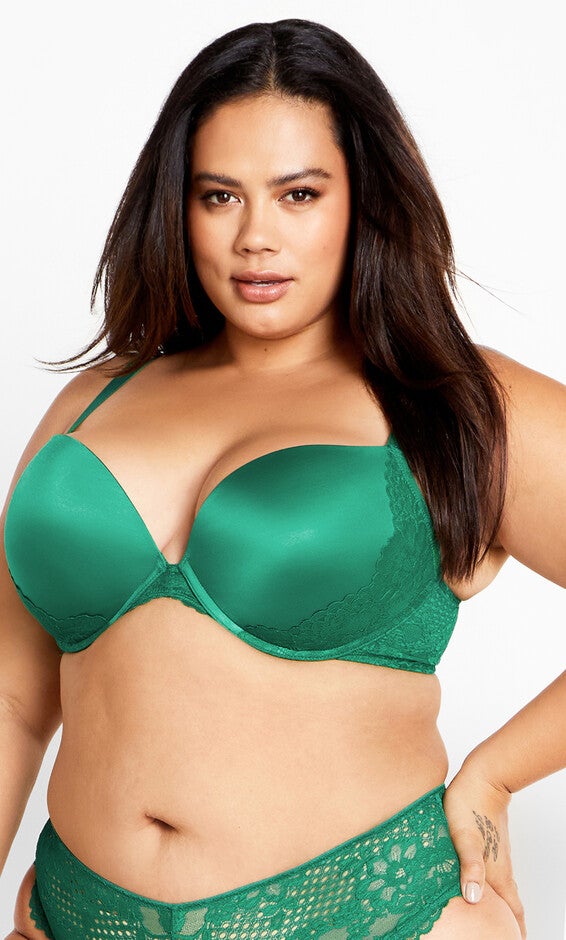 Allure Push Up Bra - kelly green, GREEN, alternate image number null