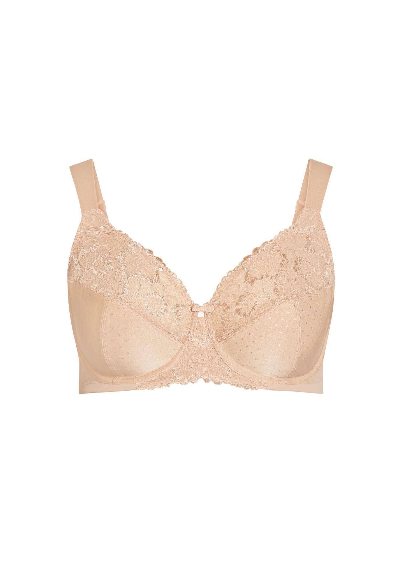 Lace Underwire Bra, NATURAL, alternate image number 2