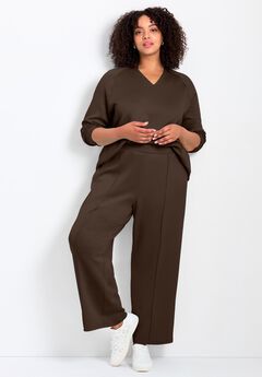 Seamed Wide Leg Pant