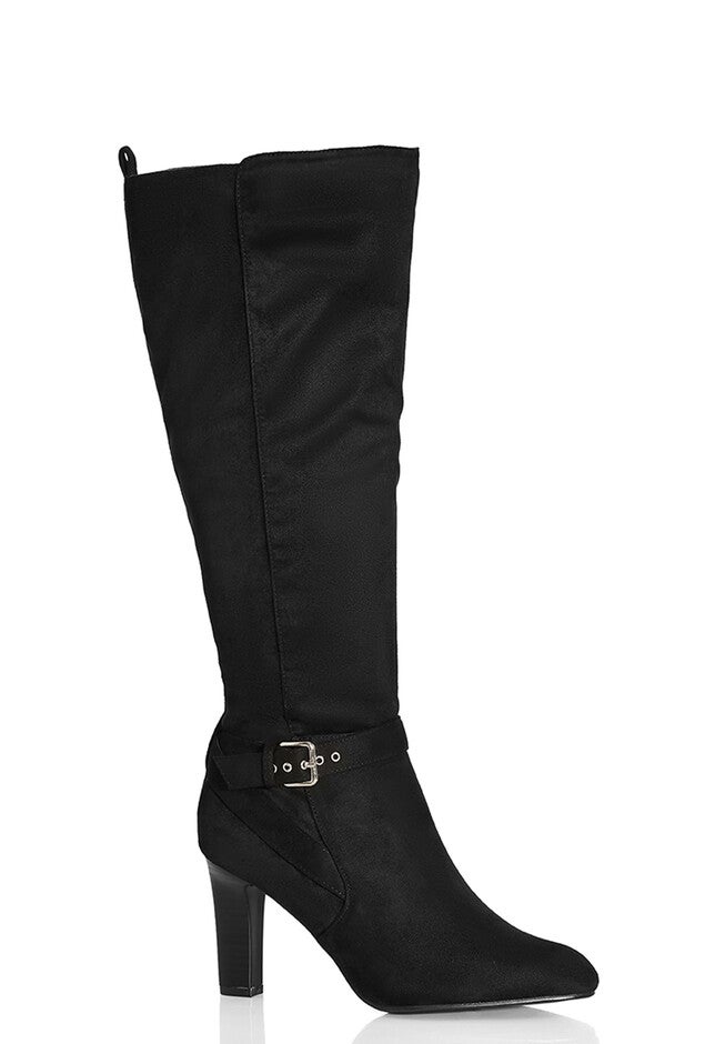WIDE FIT Tara Knee Boot - black, BLACK, hi-res image number 0