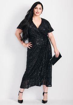 Plus Size Sequin Formal Dresses