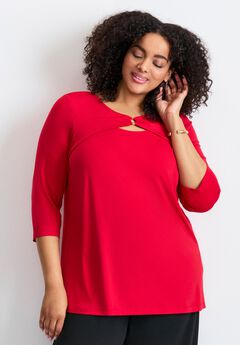 Y-Neck Swing Tunic