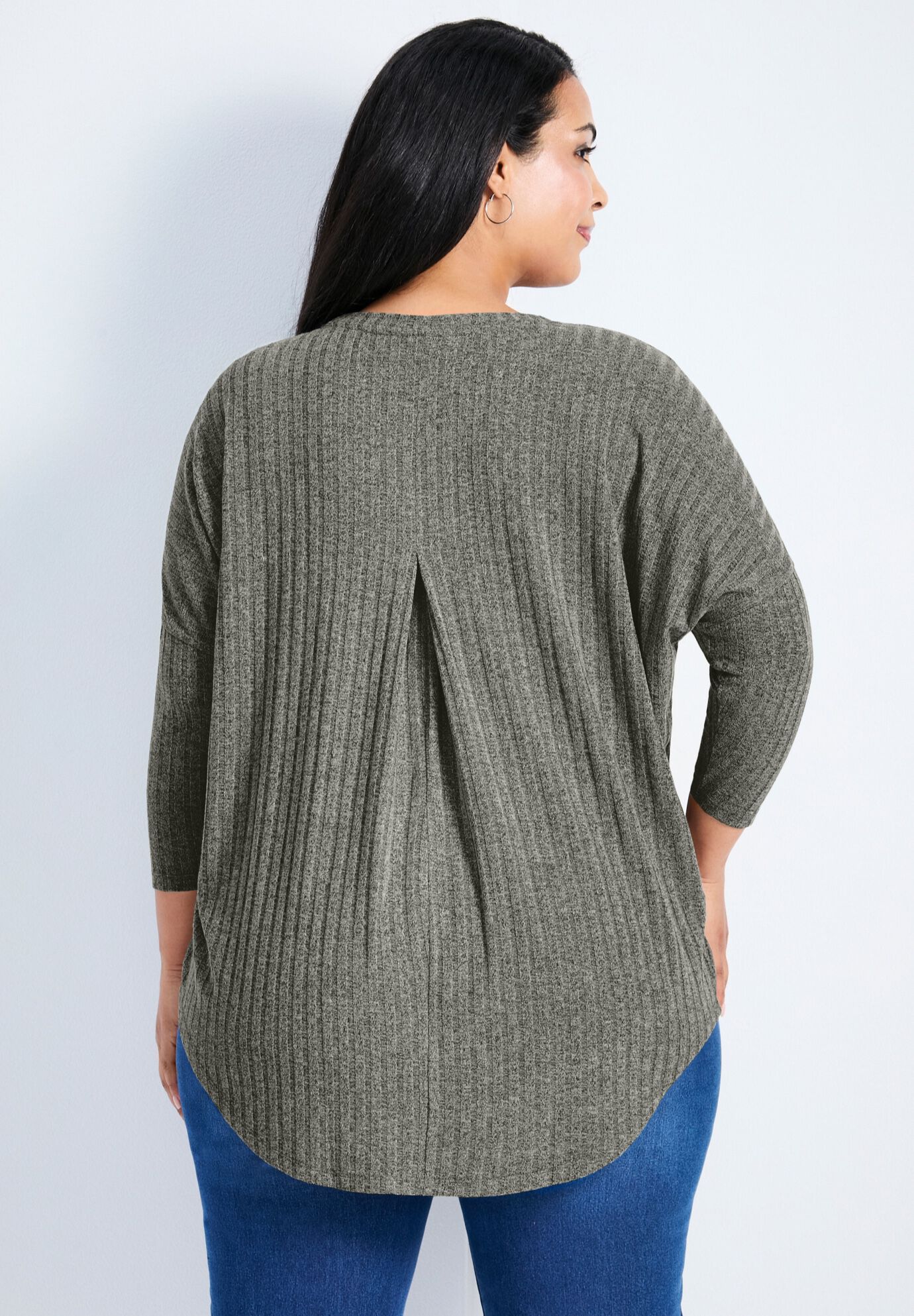 Kym Rib Hacci Tunic, MOSS, alternate image number 2