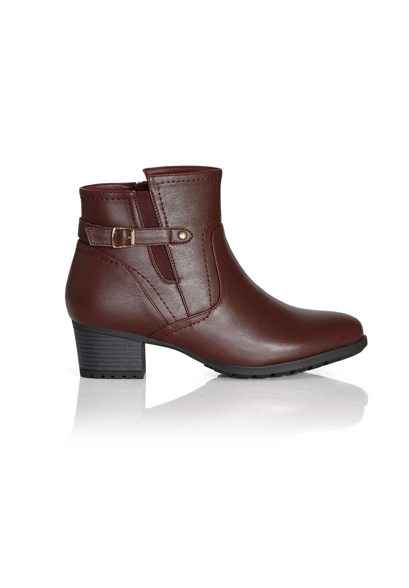 Lynn Ankle Boot, BURGUNDY, alternate image number 2