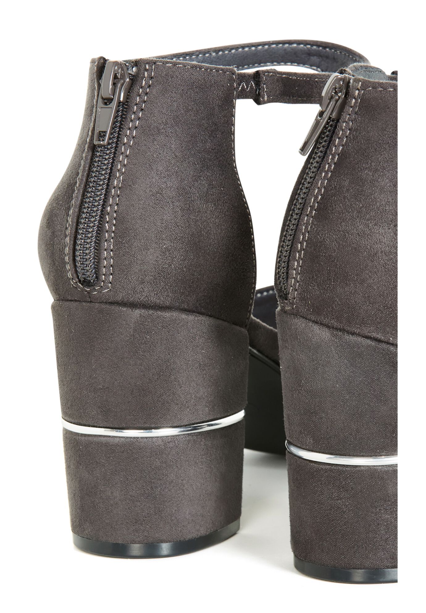 Gracie Heeled Shoe, GREY, alternate image number 6