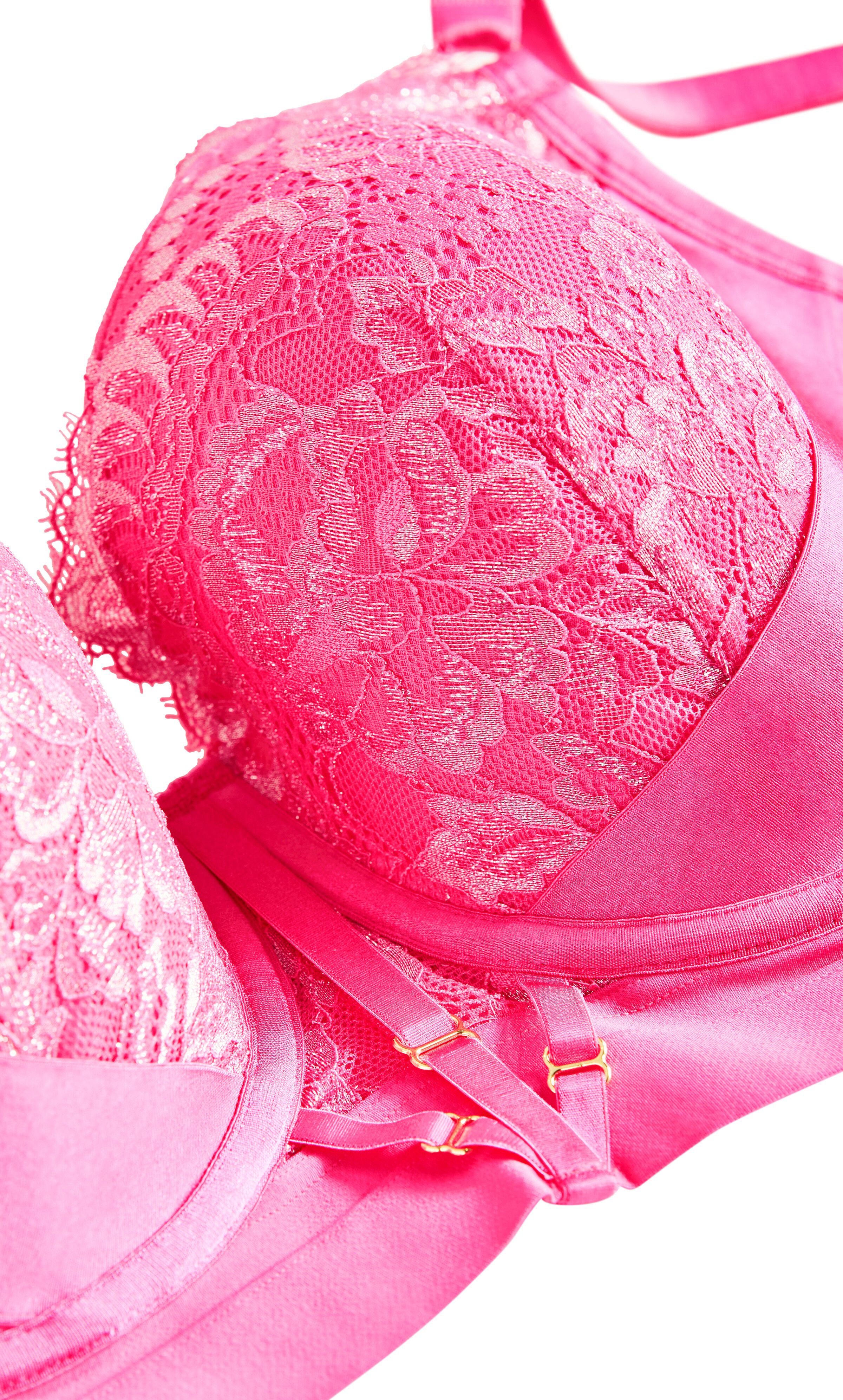 Alexis Contour Longline Bra - hot pink, PINK, alternate image number 5