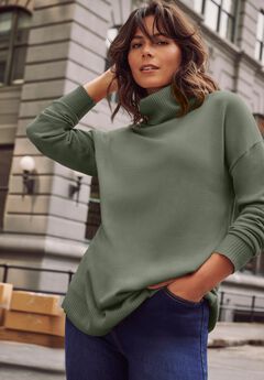 Turtleneck Tunic Sweater