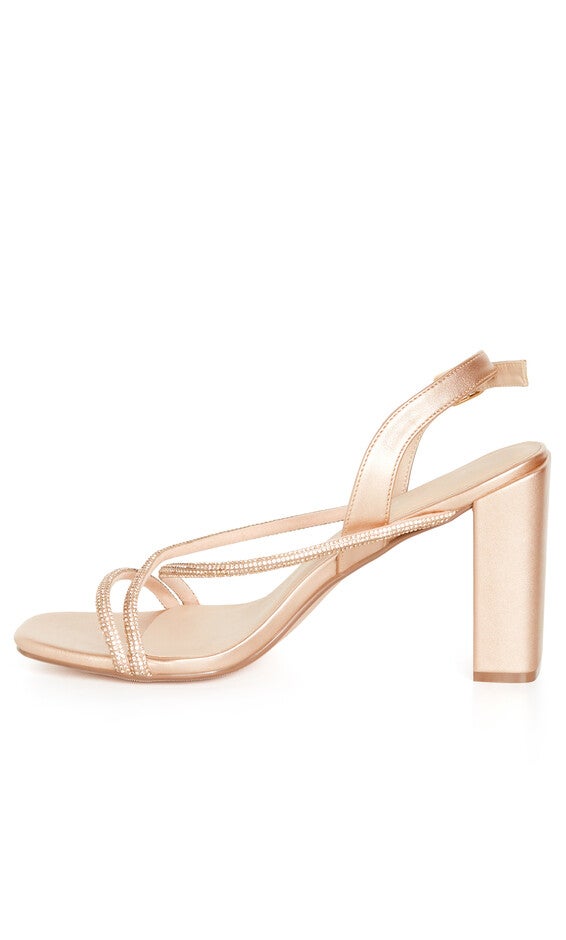 Sparkle Glitz Heel - champagne, BEIGE, alternate image number null