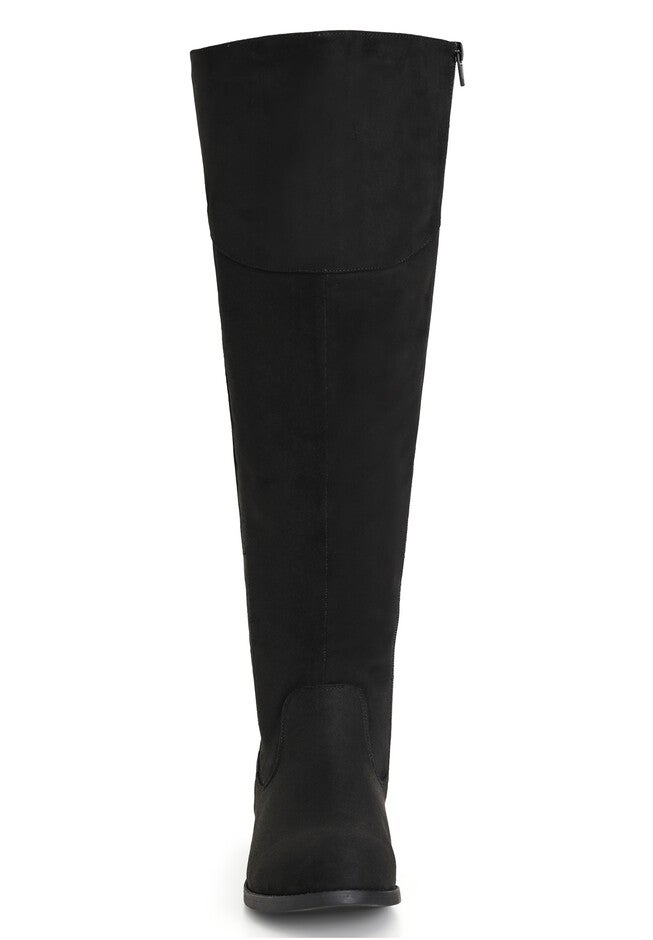 WIDE FIT Nadia Grey Tall Boot, BLACK, alternate image number null