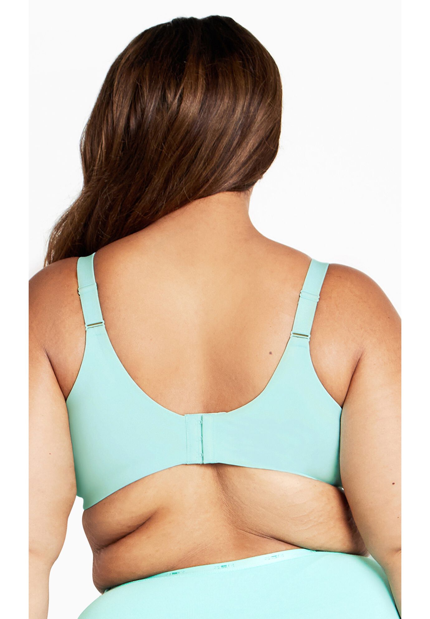 Wireless Back Smoother Bra, AQUA SPLASH, on-hover image number 1