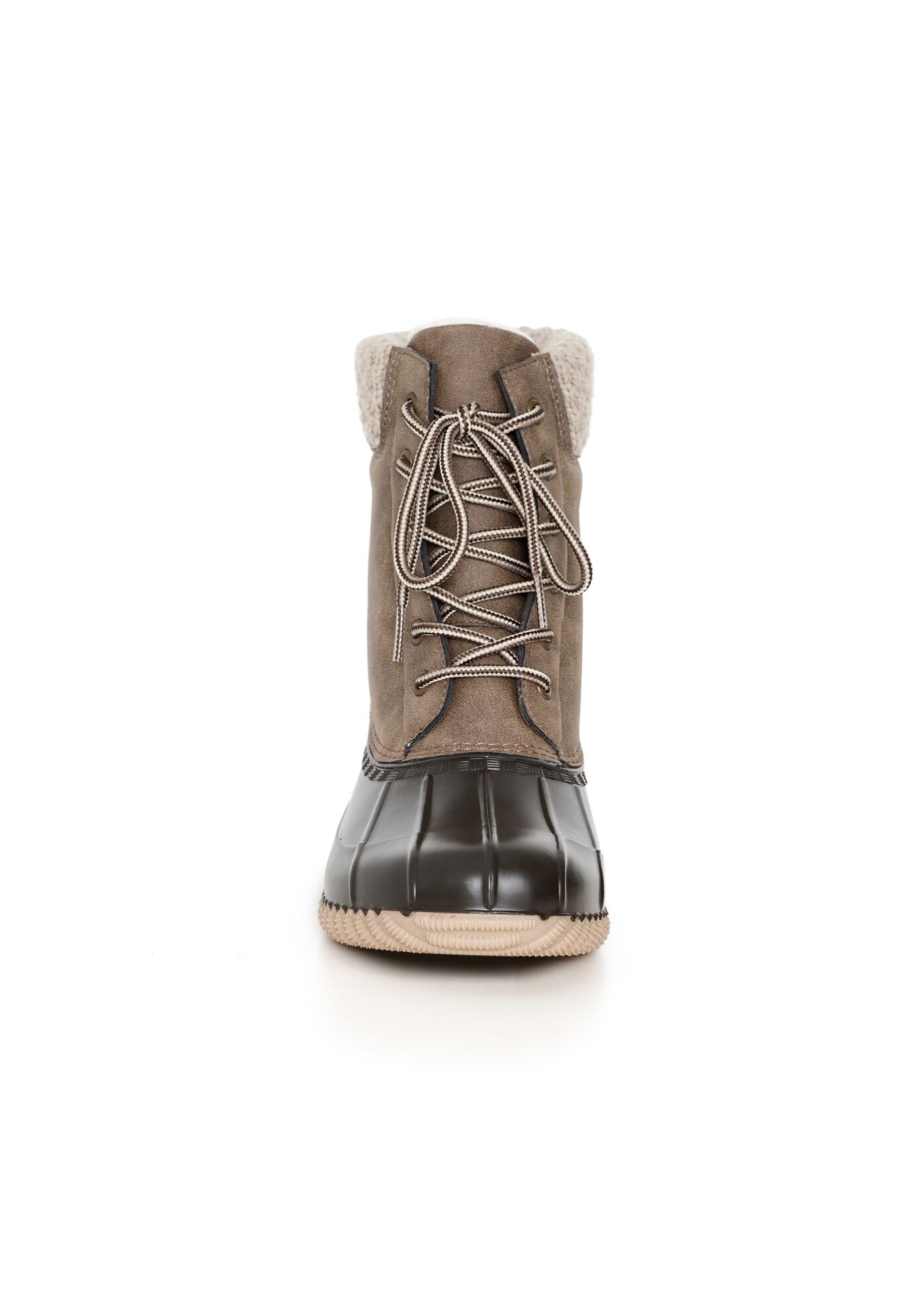 Sweater trim boots on sale