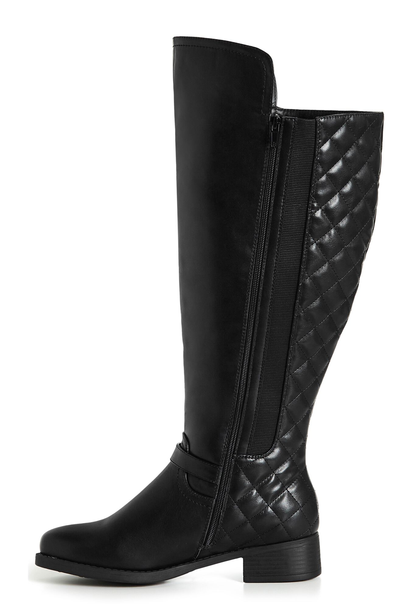 Ivory Tall Boot, BLACK, alternate image number 3